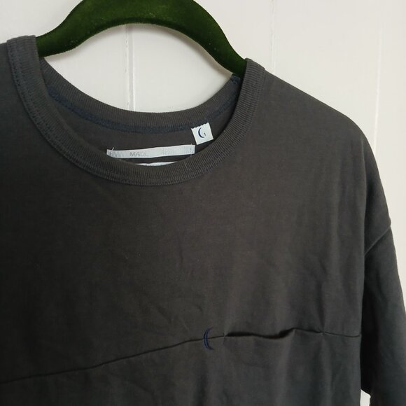 Mellow People T-Shirt Top Short Sleeve Cut & Sewn Men's Size 1 Gray Cotton Japan - Picture 8 of 13